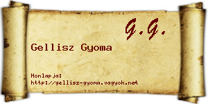 Gellisz Gyoma névjegykártya